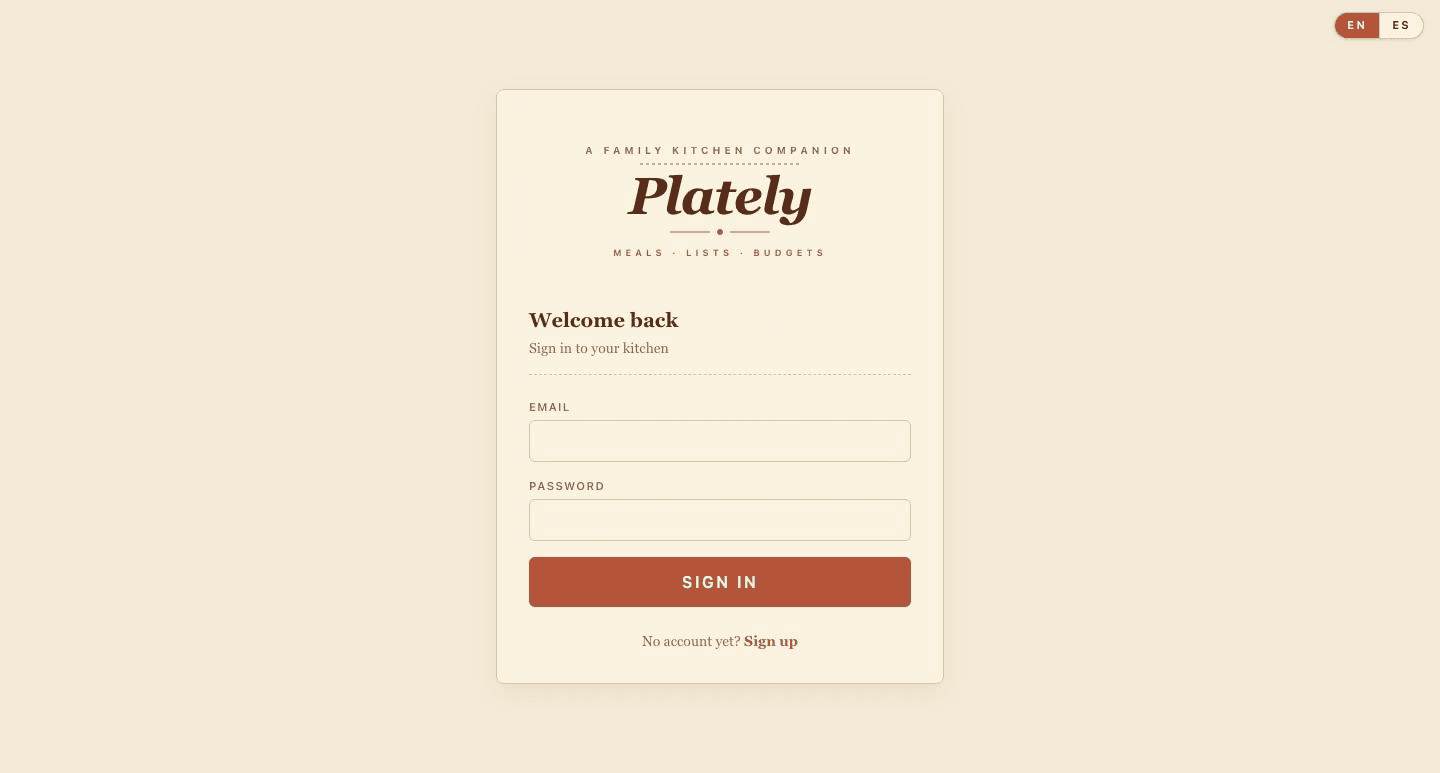Plately meal plan